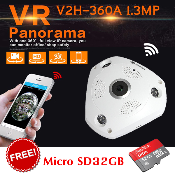 กล้อง IP Panoramic VIEW2HOME HD-06 (2MP) Two-Way Audio
