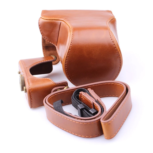 Leather case bag strap for Fuji XA3