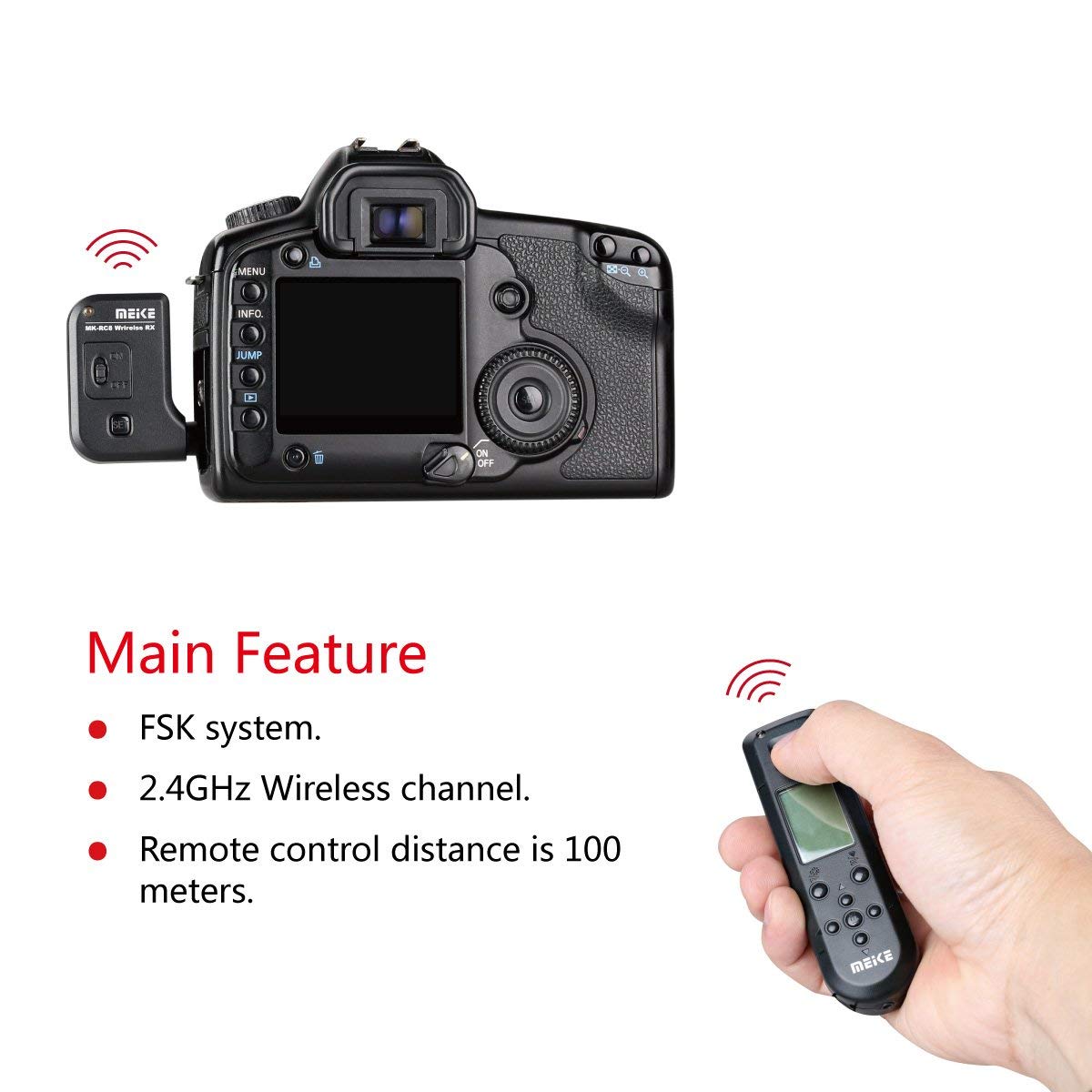 Meike Remote Shutter 2.4G Wireless MK-RC8 S1 for Sony A-Mount