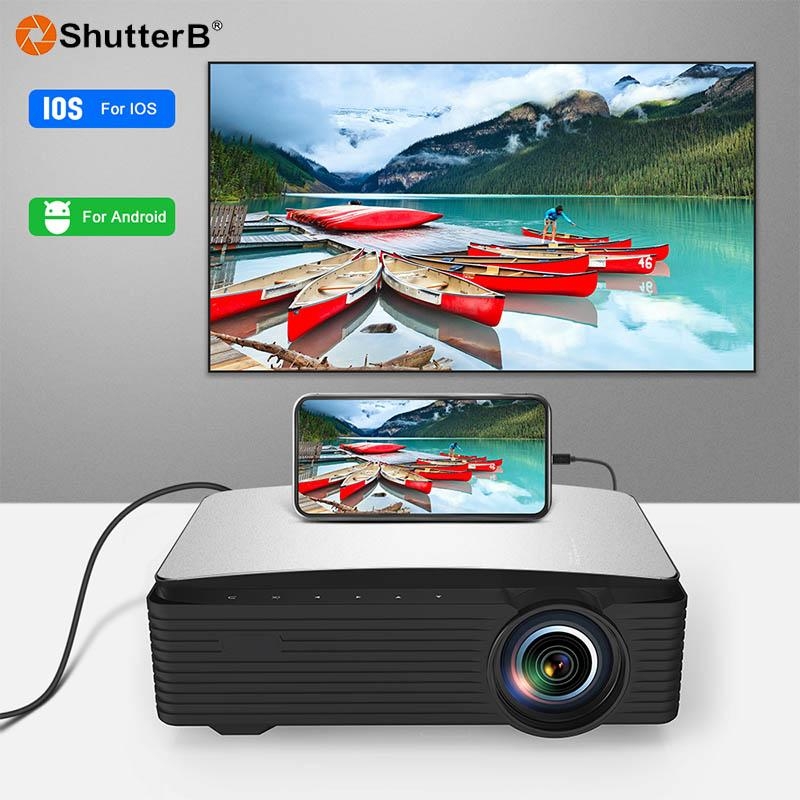 Shutter B AKEY7S โปรเจคเตอร์ Full HD 8000Lumens ( Android 9.0 รองรับ Dolby 3D Sound)