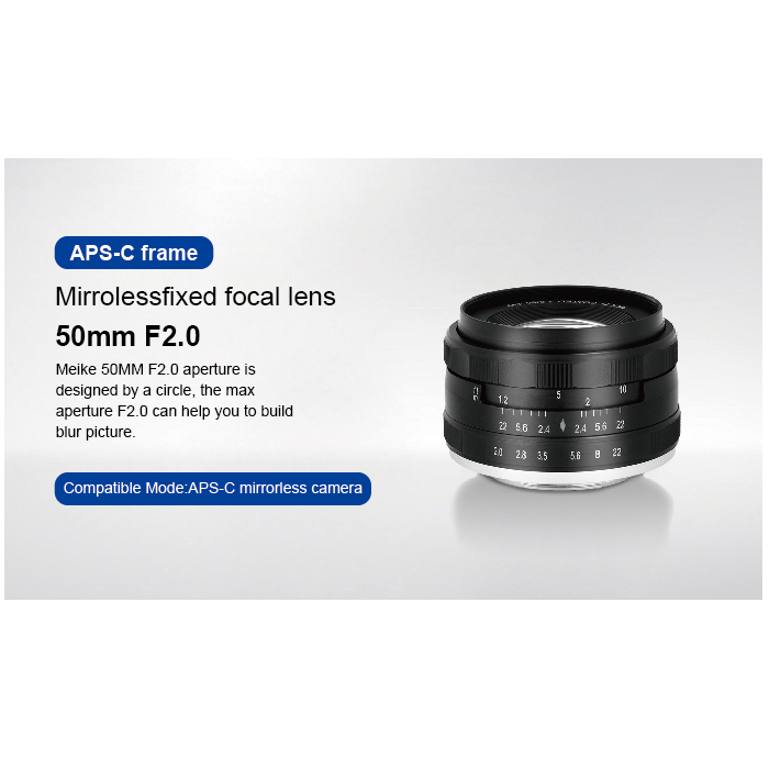 Lens MEIKE 50mm F2.0 for M43