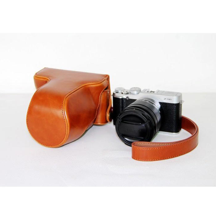 Leather case bag strap for Fuji XA2 เคสหนัง