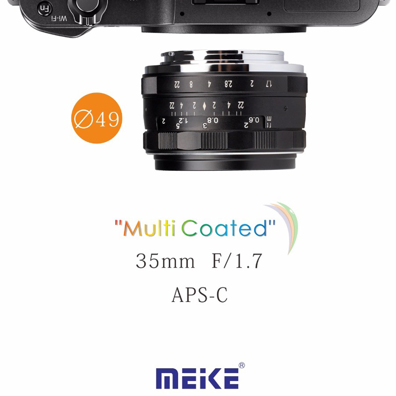 Lens MEIKE 35mm F1.7 Manual Focus for Canon EF-M Mount 