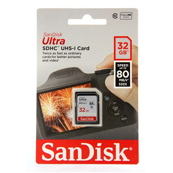 SanDisk ULTRA SDHC UHS-I 32GB CLASS 10 80MB/533X