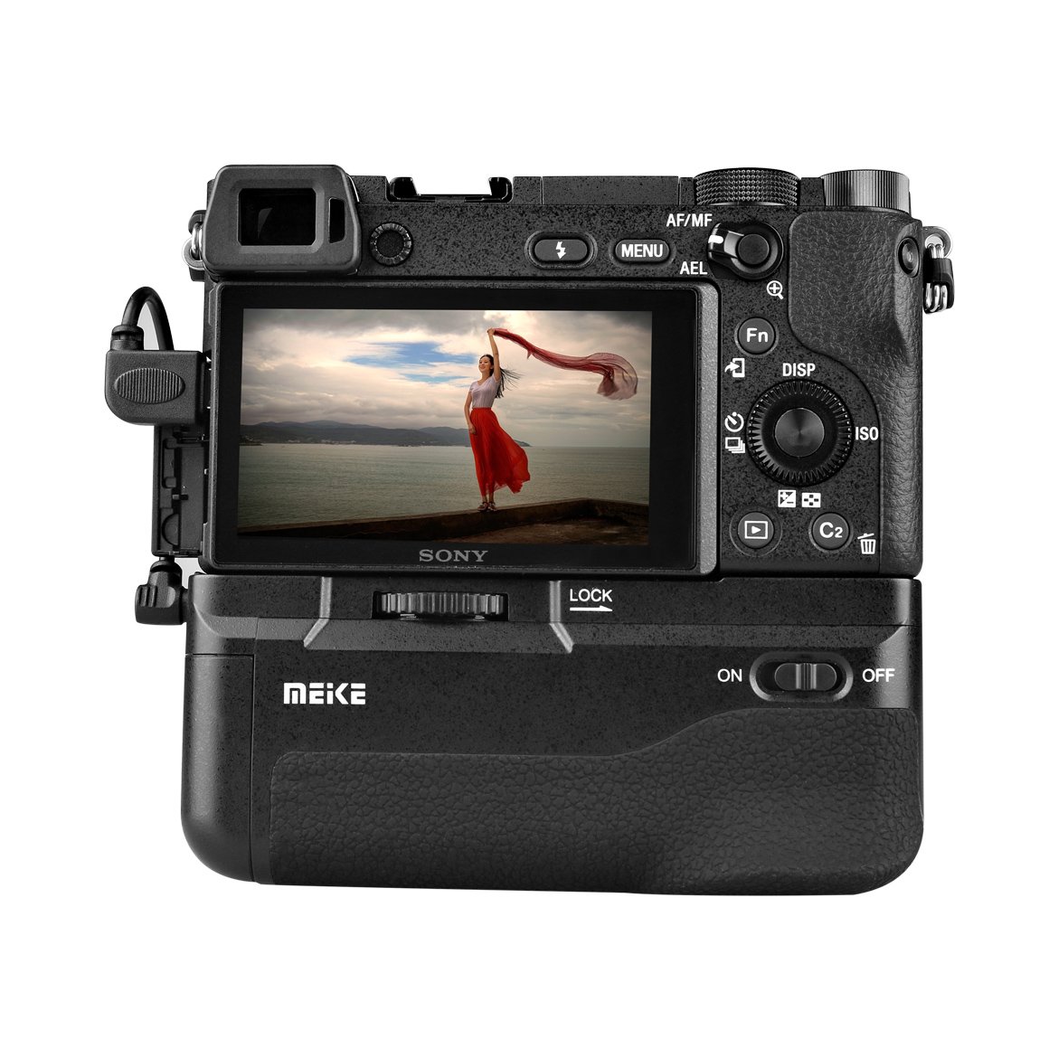 Meike Cable Connect Battery Grip for Sony A6000/A6300/A6500