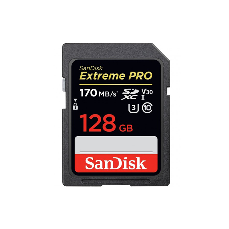 SanDisk EXTREME® PRO V3 128GB SDXC UHS-I Card - 170MB/s**