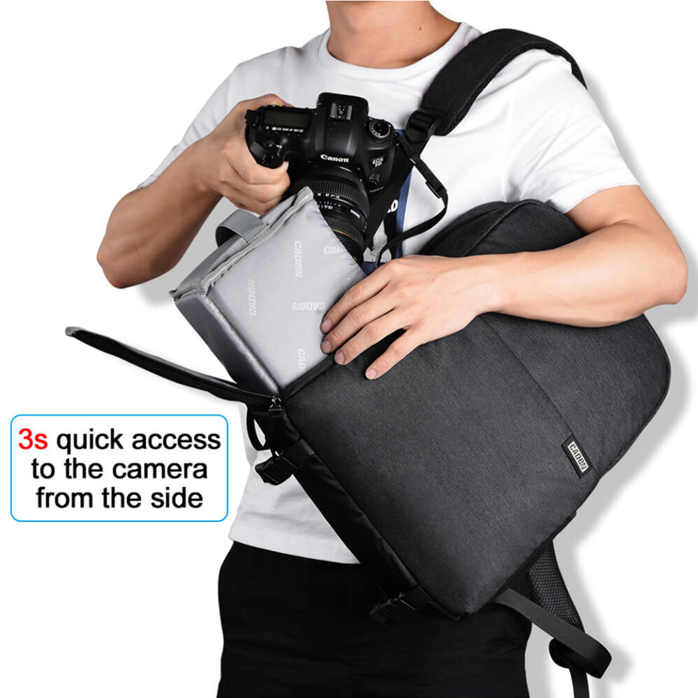 Caden L4 Waterproof Backpack ใส่ Notebook 14 นิ้ว