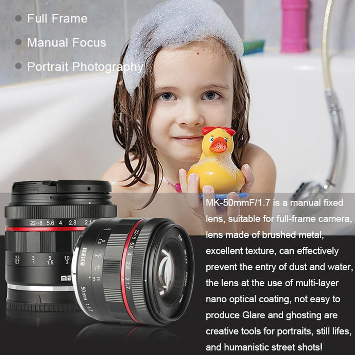 Lens MEIKE 50mm F1.7 for Nikon Z Mount (Z6, Z7 Full frame)