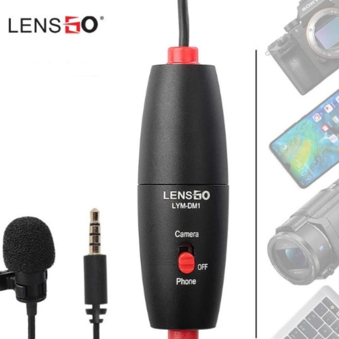 LENSGO LYM-DM1 Mini Lavalier Microphone For Camera/Smartphone
