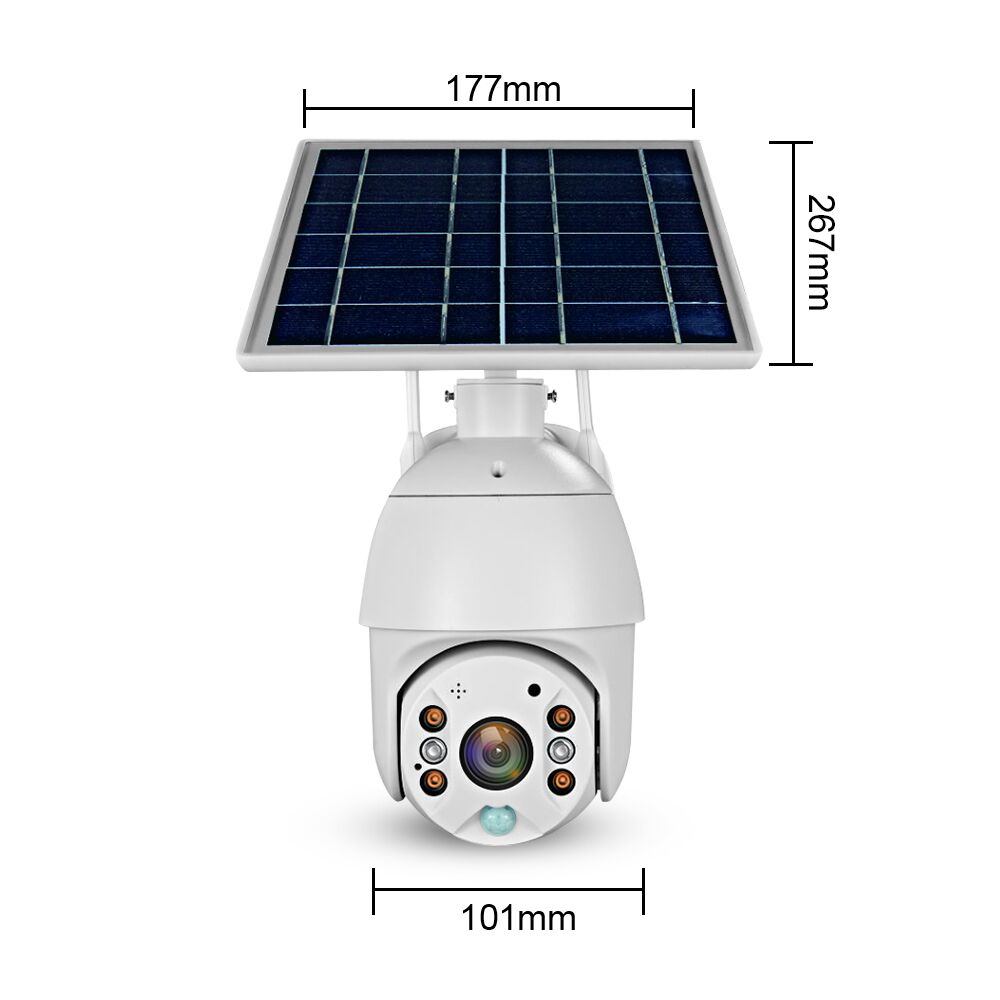 Intelligent Solar Energy Alert PTZ Camera 4G Waterproof 