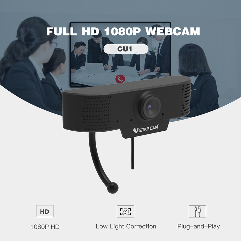 Vstarcam Webcam CU3 FULL HD 1080P 2.0MP (เว็บแคม ออนไลน์ ไลฟ์สด)
