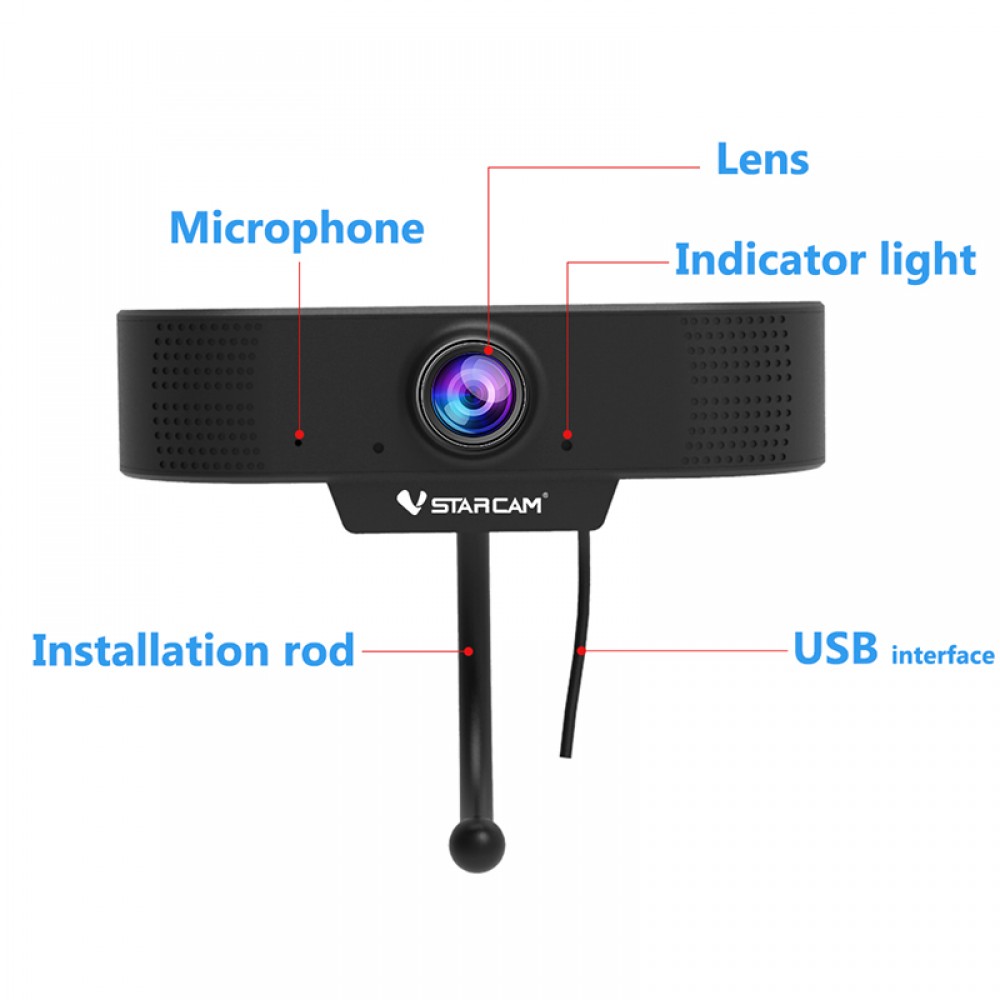 Vstarcam Webcam CU3 FULL HD 1080P 2.0MP (เว็บแคม ออนไลน์ ไลฟ์สด)
