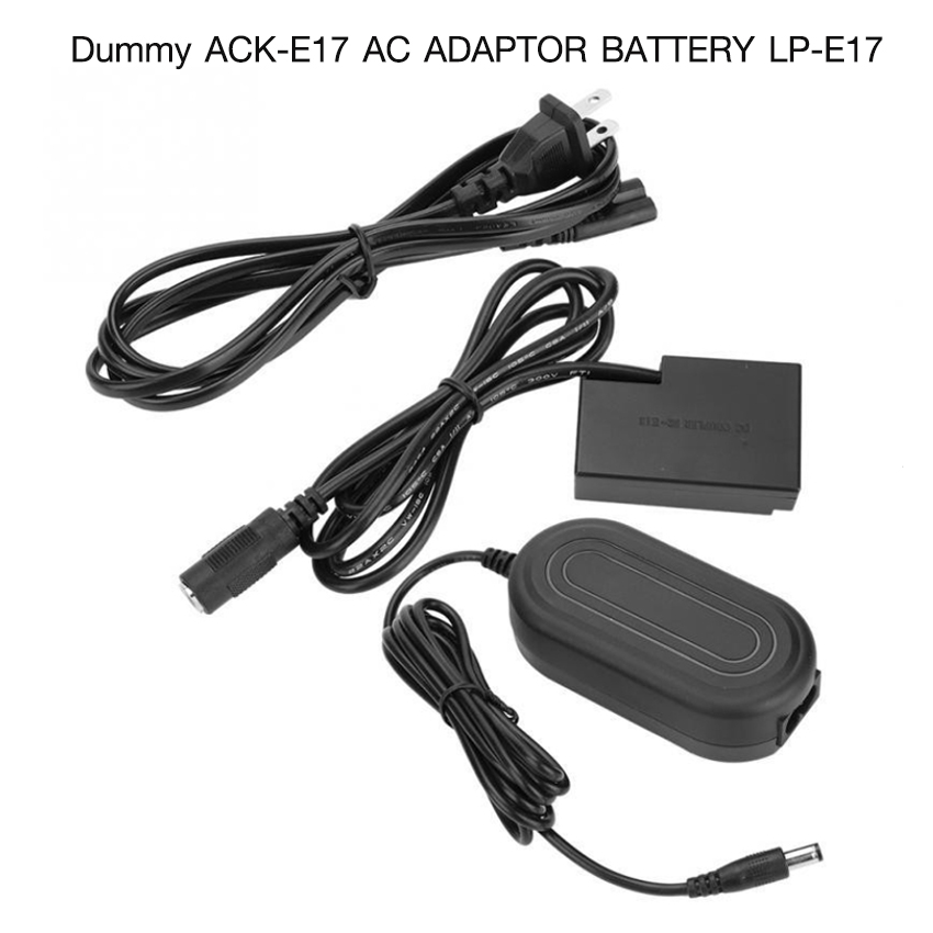 Dummy Battery ACK-E17 AC Adapter Battery LP-E17 for Canon EOS M3 M5 M6 