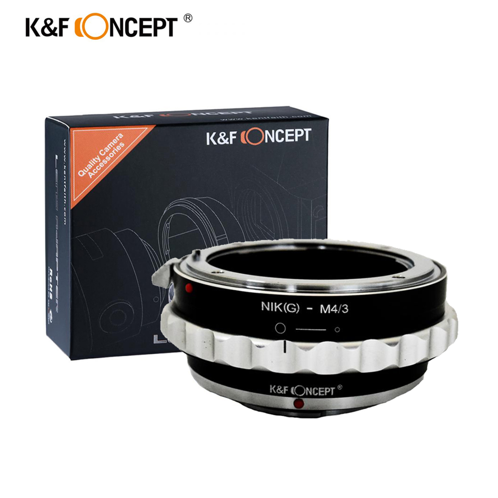 K&F Concept Lens Adapter High Precision, Copper Mount KF06.360 for NIK(G) - M4/3 II
