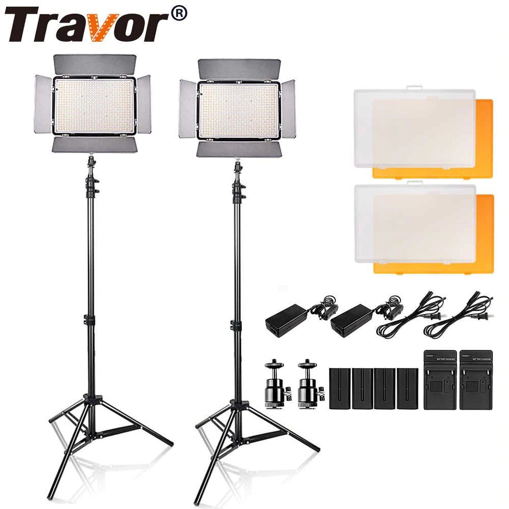 Travor TL-600S LED Video Light 2 Set 