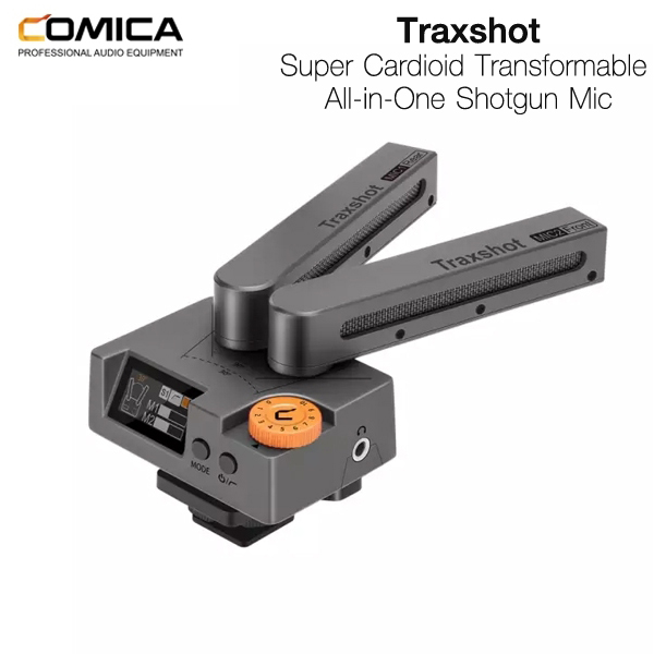 ไมโครโฟน COMICA Traxshot Super Cardioid Transformable All-in-One Shotgun Microphone for Camera/Smartphone