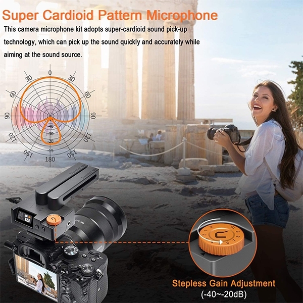 ไมโครโฟน COMICA Traxshot Super Cardioid Transformable All-in-One Shotgun Microphone for Camera/Smartphone