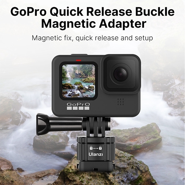 Ulanzi GP-11 GoPro Quick Release Magnetic Adapter อะแดปเตอร์เมาท์ฐานสําหรับ Gopro 9 8 7 6 5