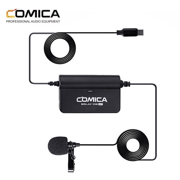 COMICA CVM-SIG.LAV V05 Multi-functional SINGLE Lavalier Microphone USB Type-C For Smartphone & Camera