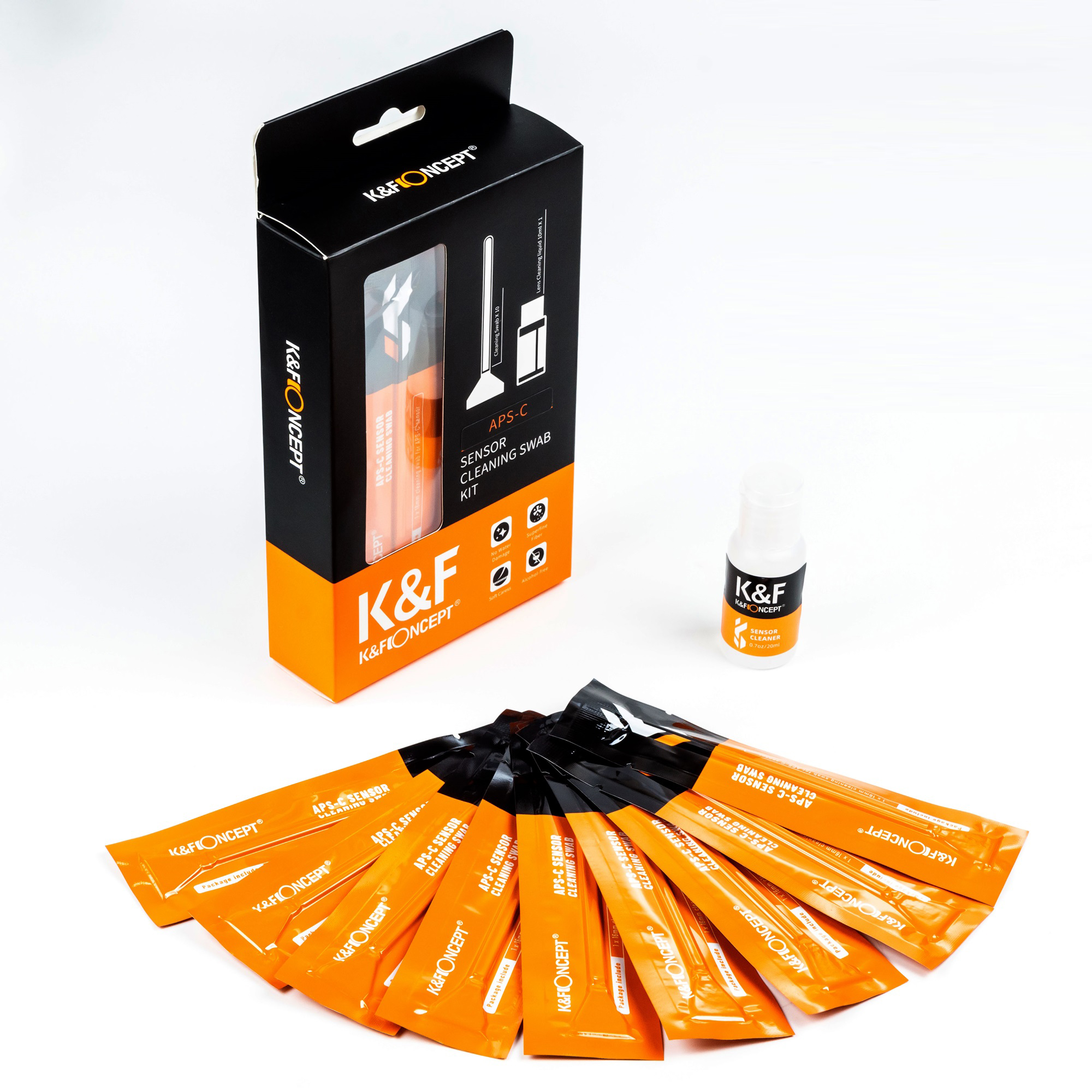 K&F CONCEPT 16mm APS-C SENSOR CLEANING SWAB KIT (SKU.1616)