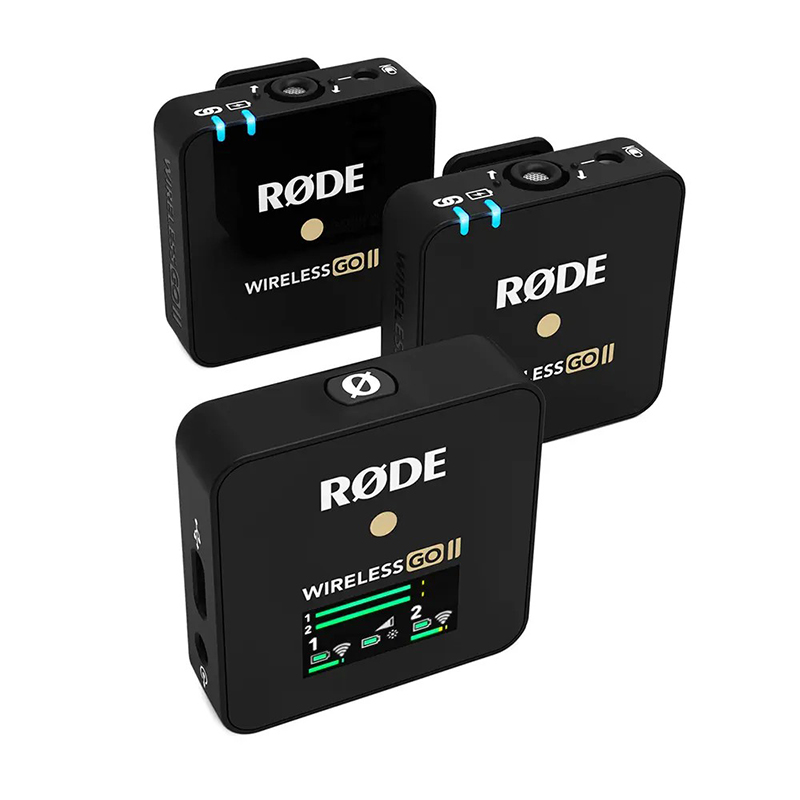 RODE Wireless GO II Dual Channel Wireless Microphone ไมค์ติดกล้องไร้สายแบบหนีบปกเสื้อ ประกันศูนย์ 2 ปี