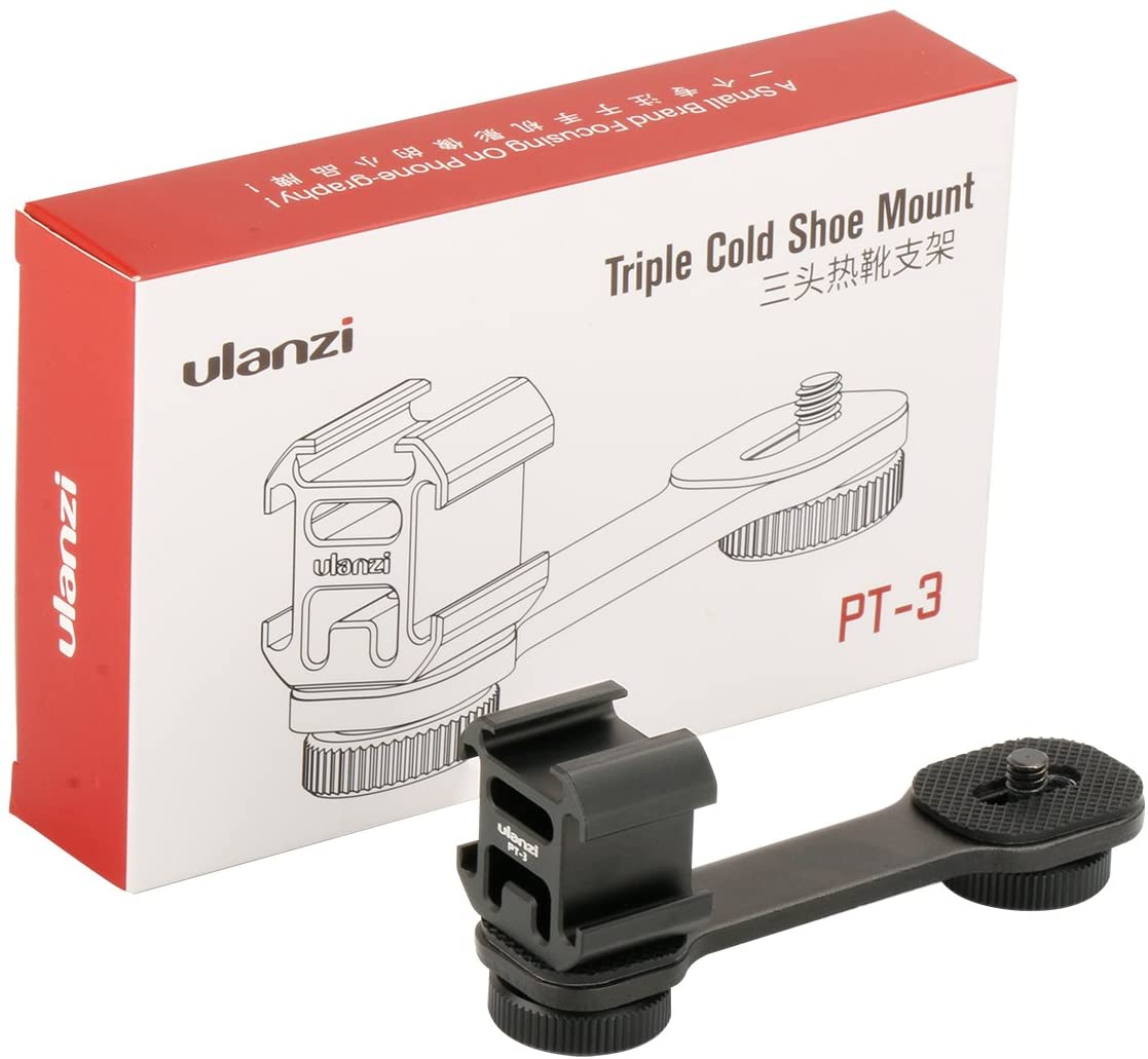 Ulanzi PT-3 Triple Cold Shoe Mount Adapter