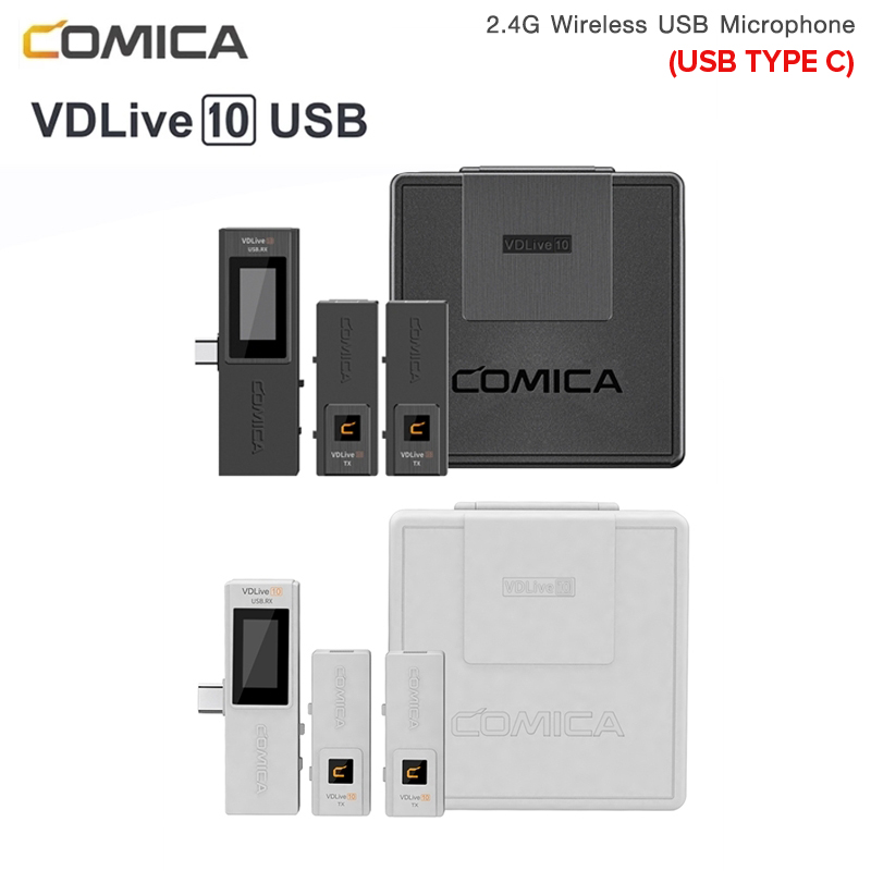 COMICA VDLive10 USB Type C Wireless Microphone ไมโครโฟนไร้สาย