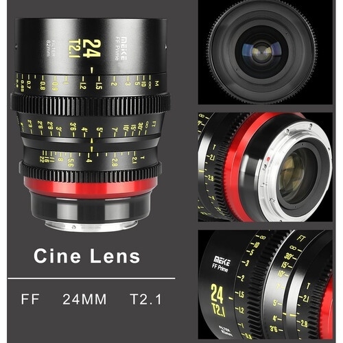 Lens Meike Prime 24mm T2.1 Cine Lens for Full Frame Cinema