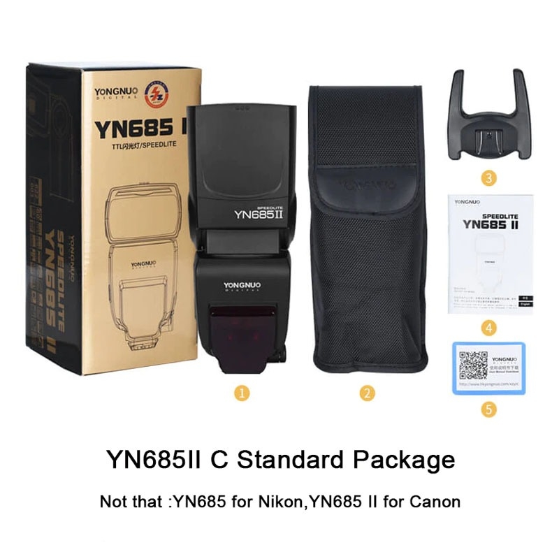 YONGNUO YN685II Wireless Trigger System eTTL HSS for Canon