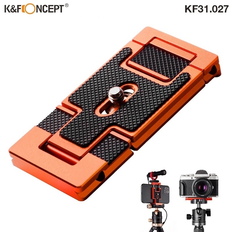 K&F Concept KF31.027 ARCA SWISS QUICK RELEASE PLATE FOR CAMERA  AND SMARTPHONE