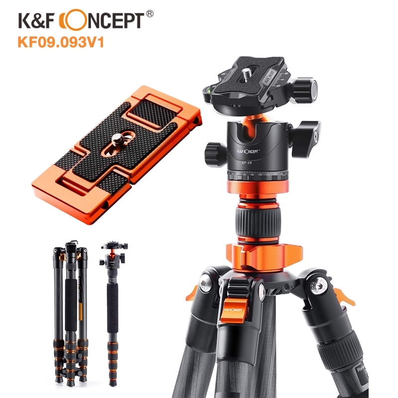 K&F CONCEPT KF09.093 (D255C4) Carbon Monopod Camera Tripod with 360 Degree Ball Head
