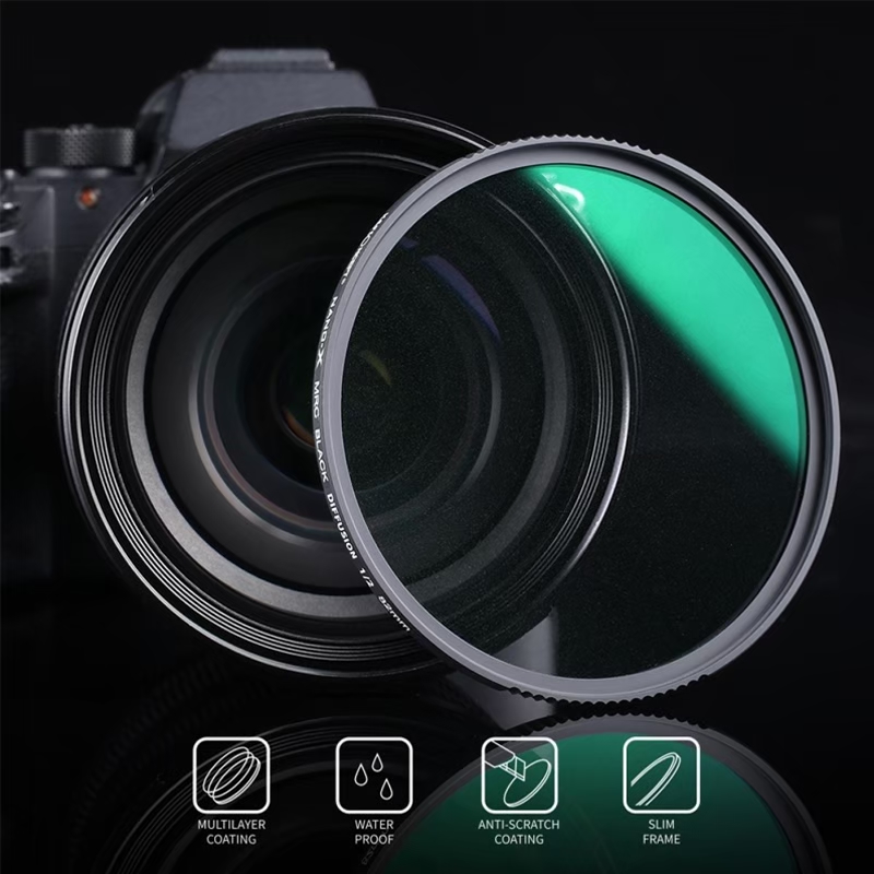K&F Concept NANO-X Black Diffusion 1/8 Filter 49mm 