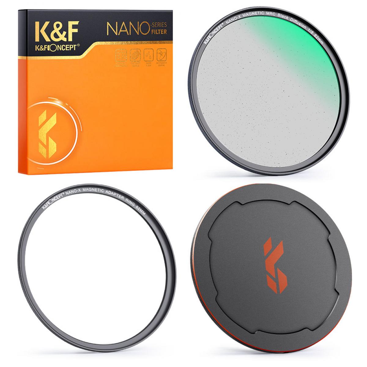 K&F Concept NANO-X Black Diffusion 1/8 Filter 67mm 