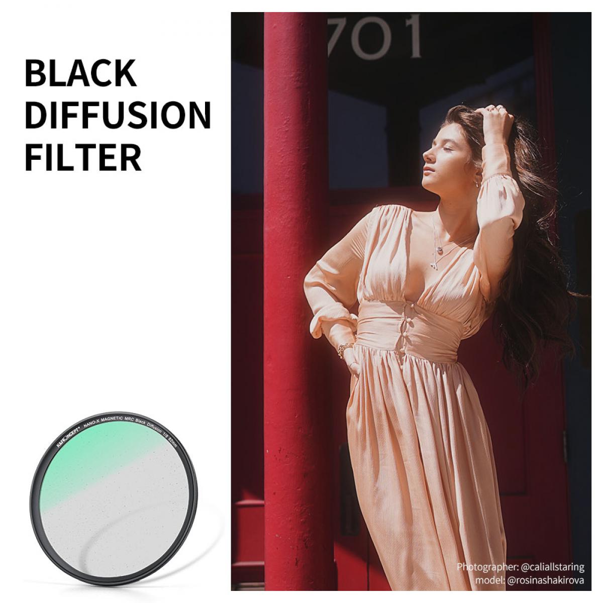 K&F Concept NANO-X Black Diffusion 1/8 Filter 72mm 