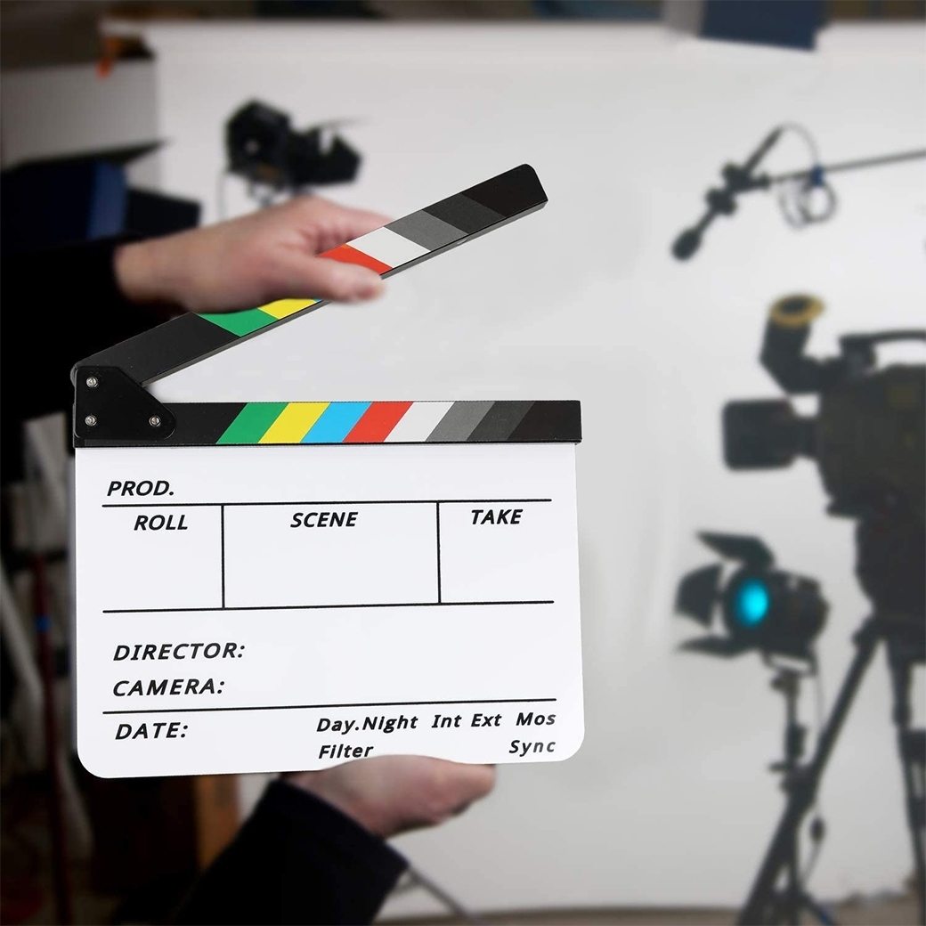 FILM SLATE FOR VIDEO / MOVIE FILM PRODUCTIONS (DIRECTOR CARD)