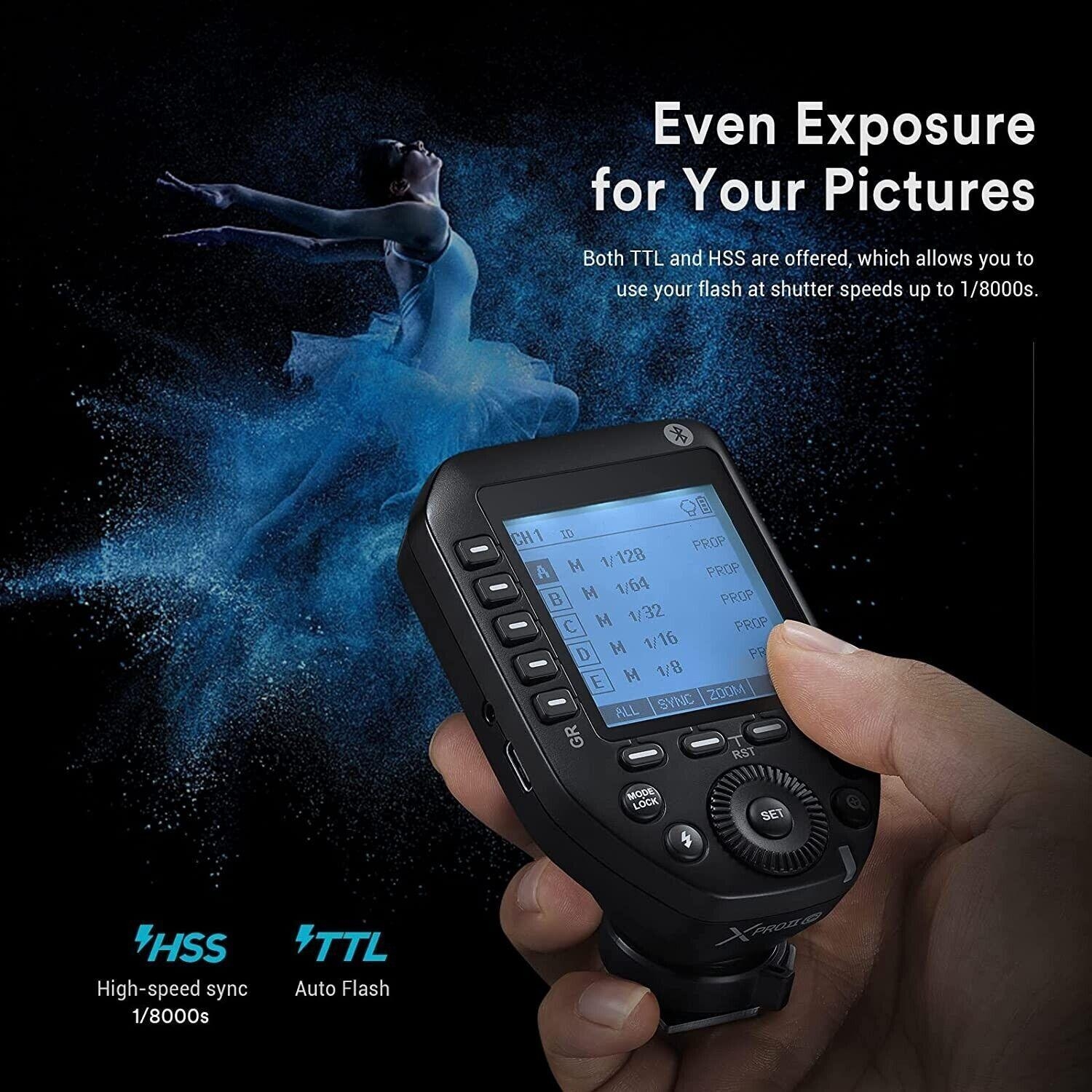 Godox XPRO II TTL Wireless Flash Trigger for Sony