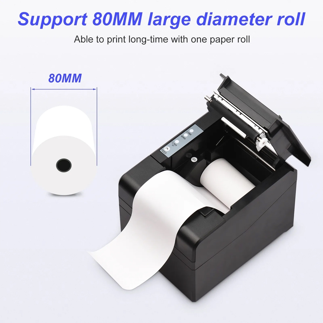 Thermal Receipt Printer SB-8330 Pos 80mm (USB-RJ45-Bluetooth)