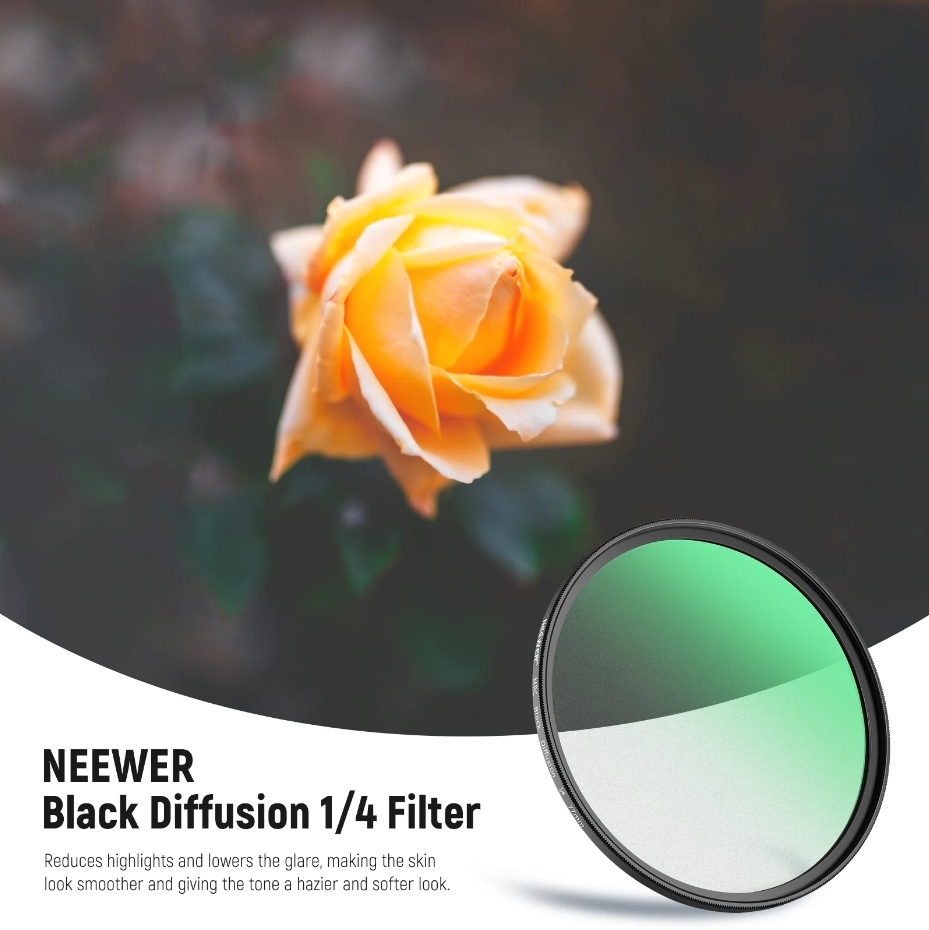 NEEWER BLACK SOFT FILTER 1/4 SPECIAL EFFECTS FILTER 82MM