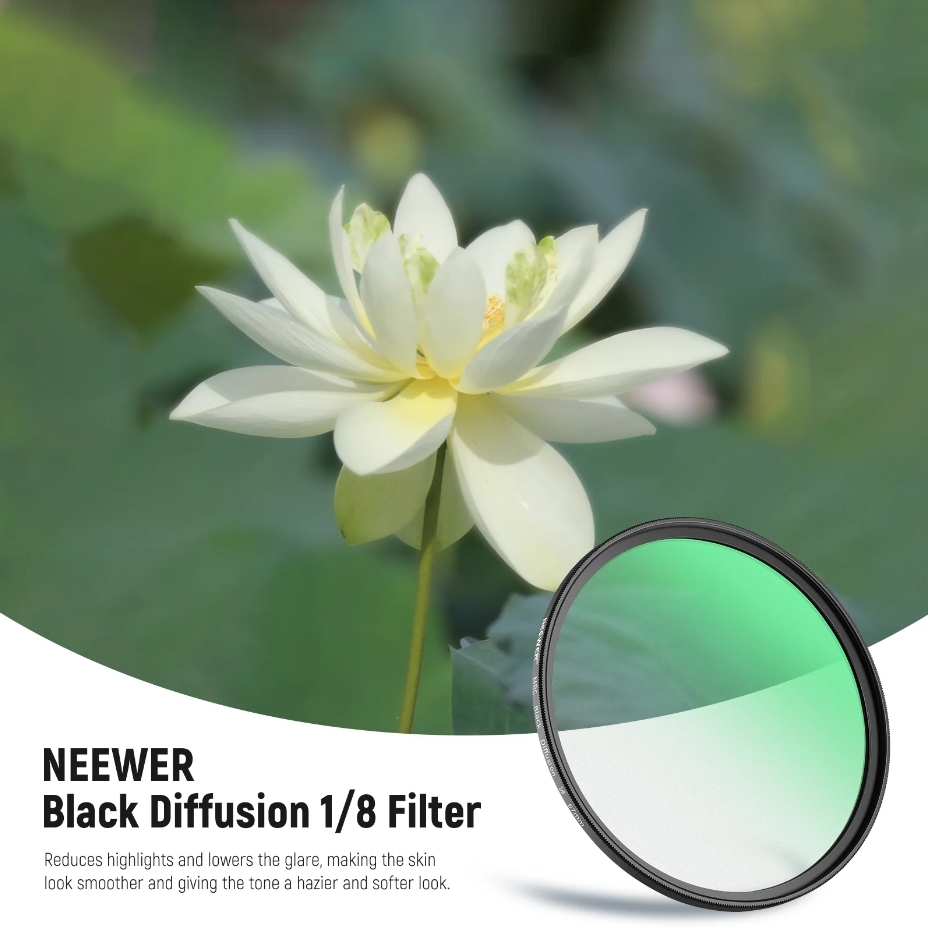 NEEWER BLACK SOFT FILTER 1/8 SPECIAL EFFECTS FILTER 77MM 