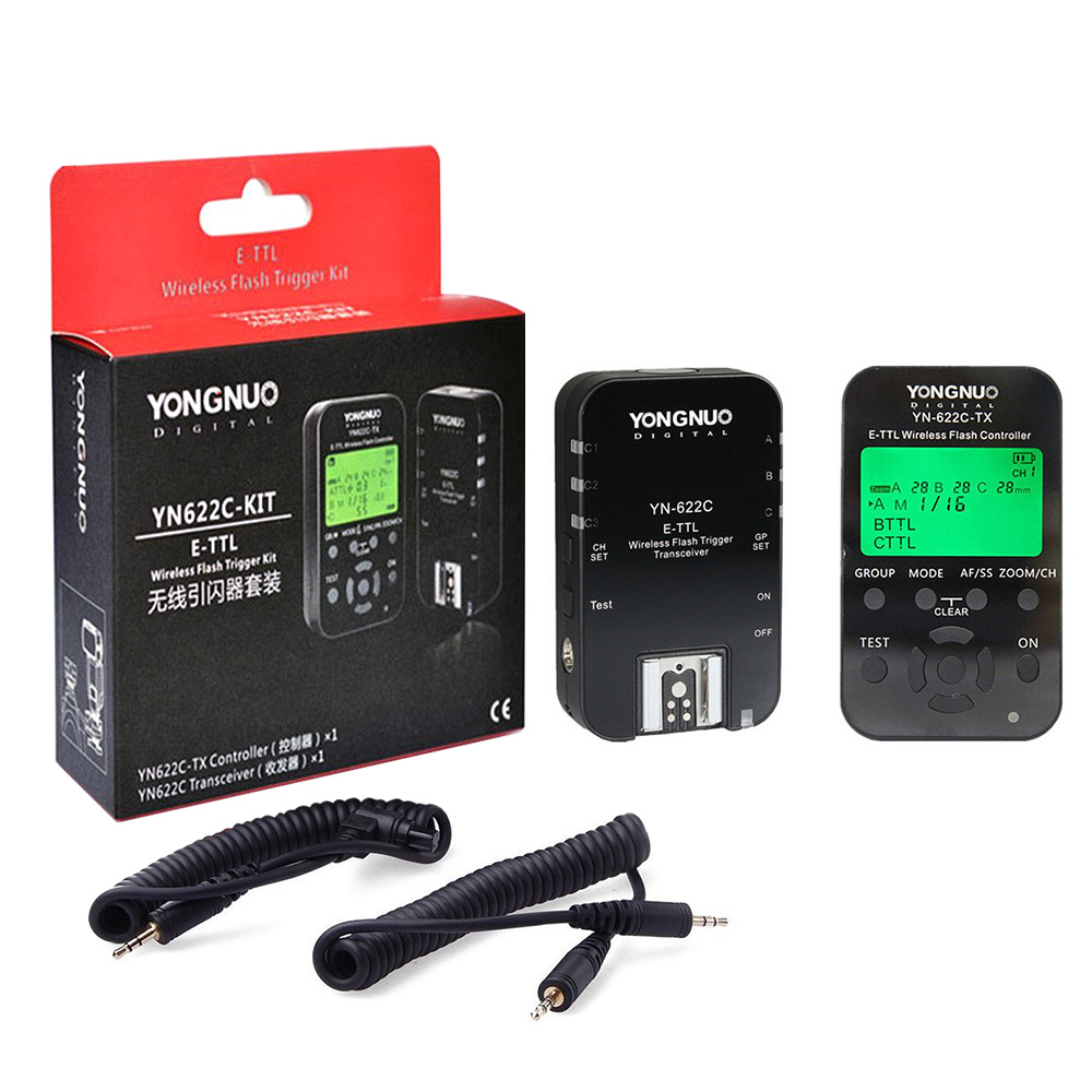 YONGNUO YN622C-KIT Wireless E-TTL Trigger with LED Screen for Canon