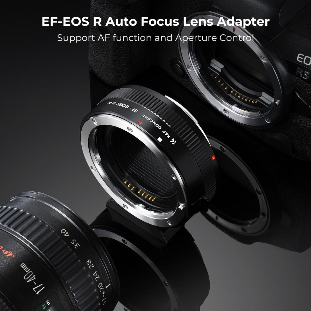 K&F CONCEPT LENS ADAPTER  MOUNT EF - EOS R II AF KF06.520