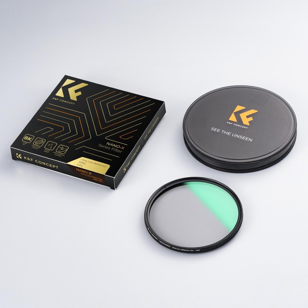 K&F Concept NANO-X Black Diffusion 1/8 Filter 82mm 