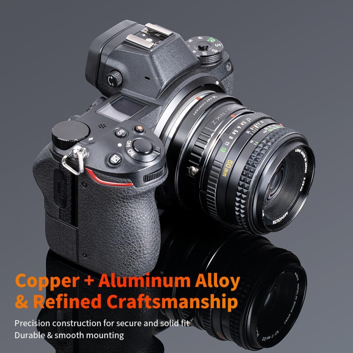 K&F Concept LENS ADAPTER COPPER MOUNT MD-NIK Z (KF06.374)