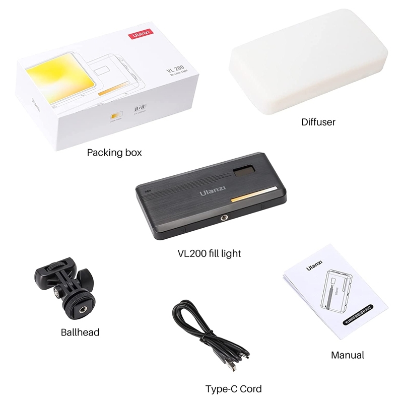 ULANZI VL200 BI-COLOR LED VIDEO LIGHT 