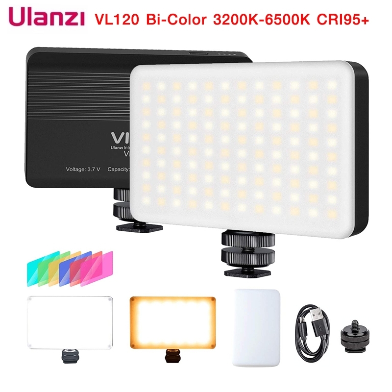 ULANZI VIJIM LED VL120 BI-COLOR 3200K-6500K 3100mAh ULANZI VIJIM LED VL120 BI-COLOR 3200K-6500K 3100mAh