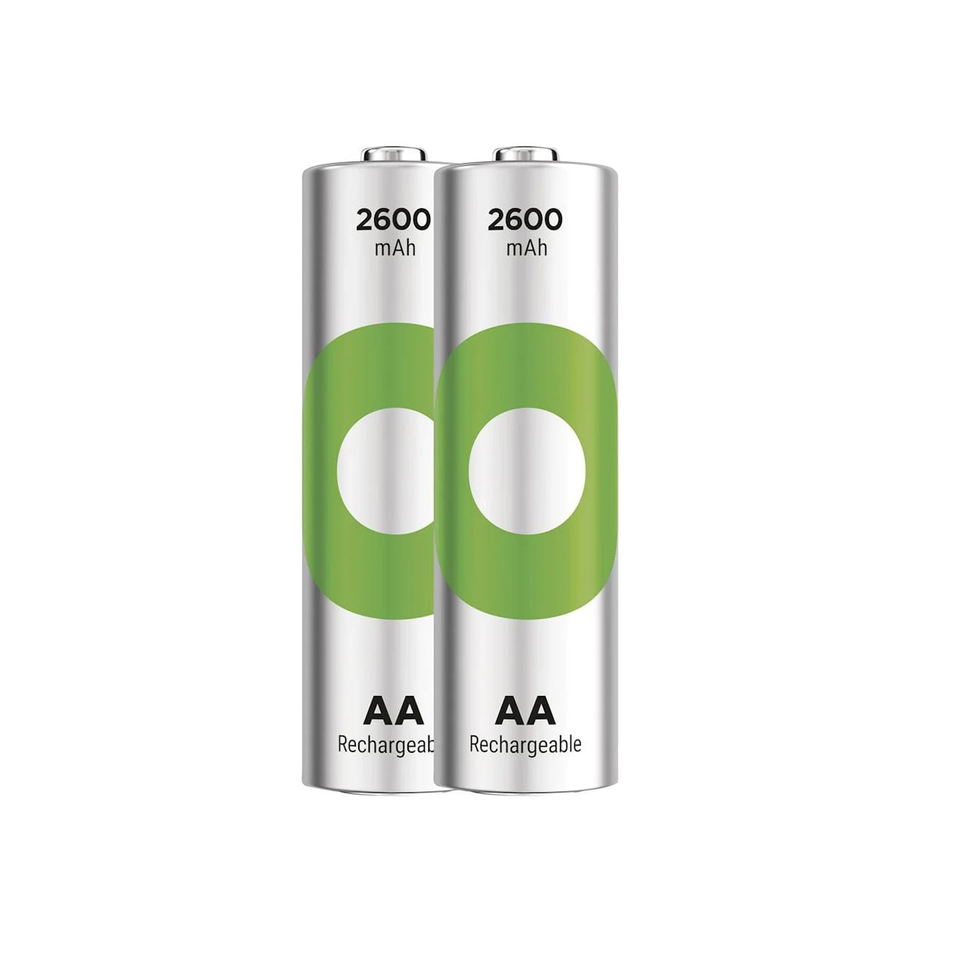 GP Recyko Rechargeable AA2 2600mAh 1.2V Batteries GP Recyko Rechargeable AA2 2600mAh 1.2V Batteries