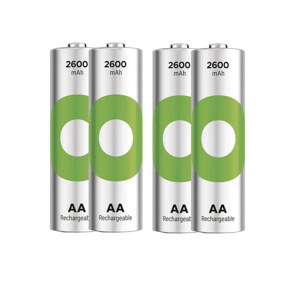 GP Recyko Rechargeable AA4 2600mAh 1.2V Batteries