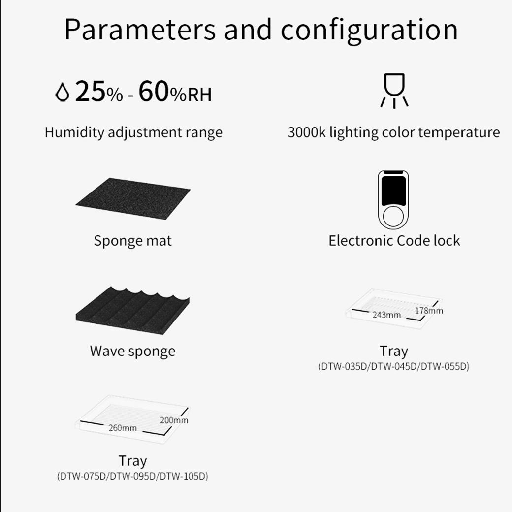 Shutter B DRY CABINET ตู้กันชื้น รุ่น SB-105DW (Coded-mechanical locks)