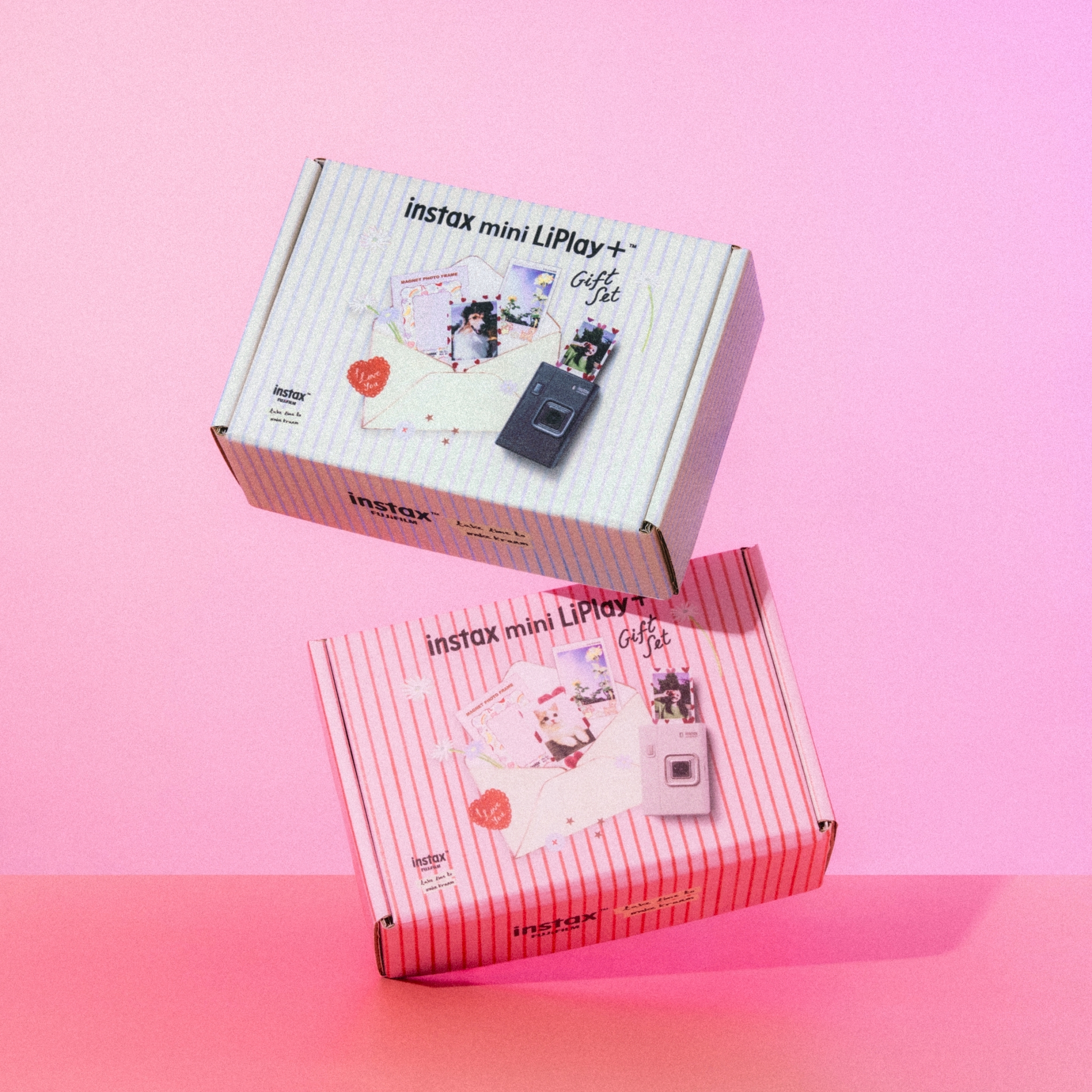 FUJI INSTAX MINI LIPLAY+ Gift Set SAND BEIGE