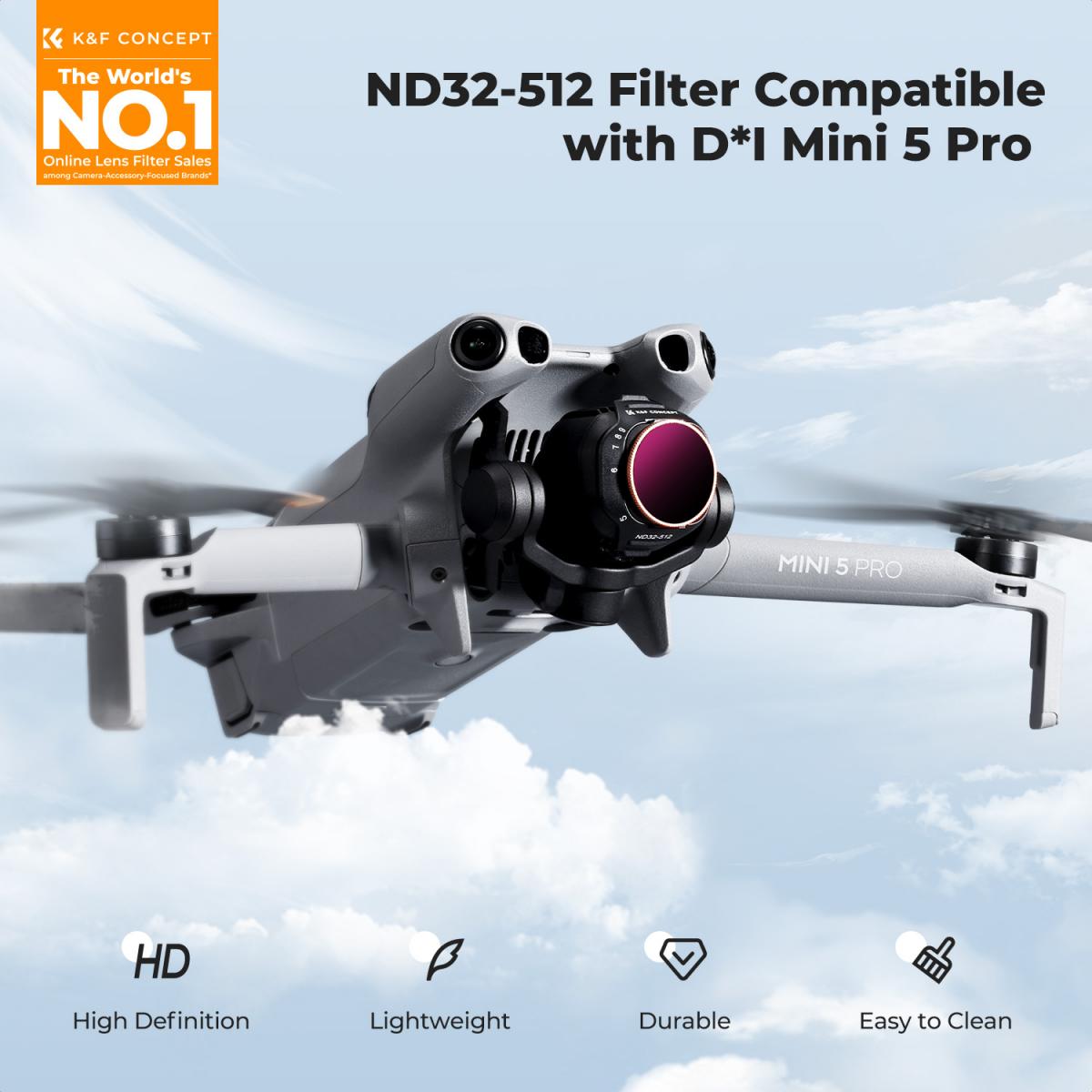 K&F Concept FILTER NANO-X ND32-512 FOR MINI 5 PRO (KF02.0004)